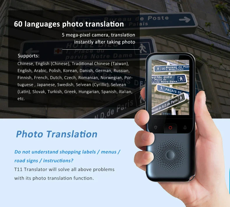 Traducteur intelligent audio portable - 138 langues
