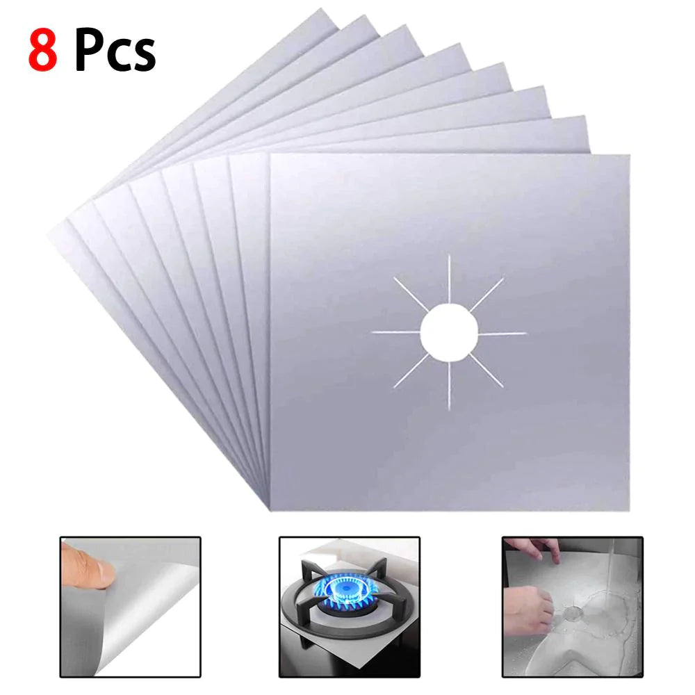 Lot de 8 protèges cuisinière