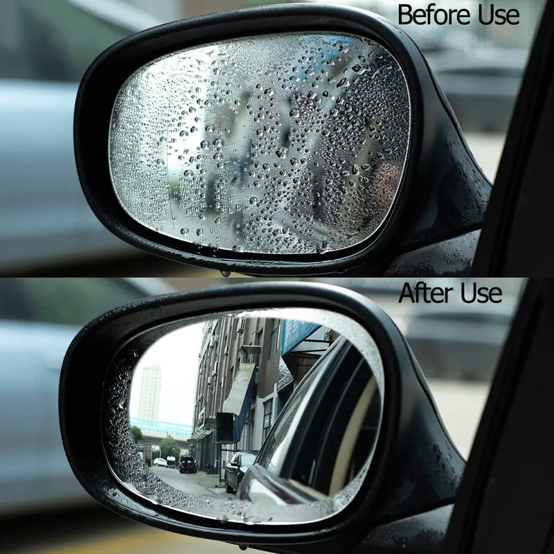 Lot de 2 Films Anti-Pluie et Buée pour Voiture