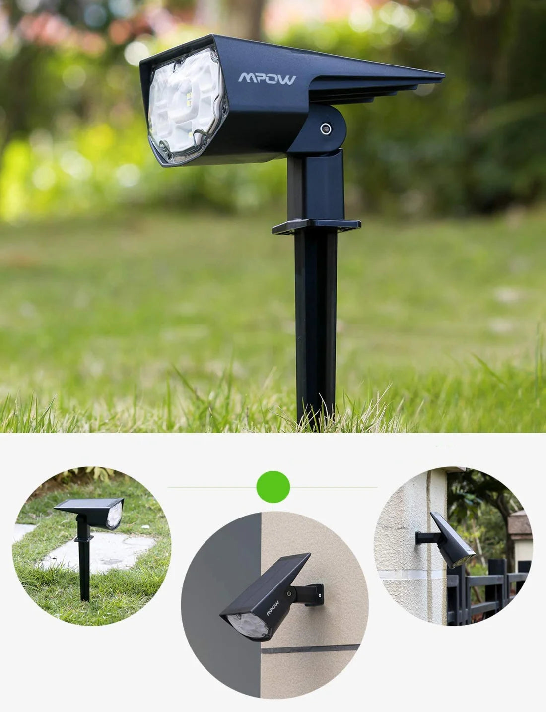 Lampe solaire ultrapuissante waterproof